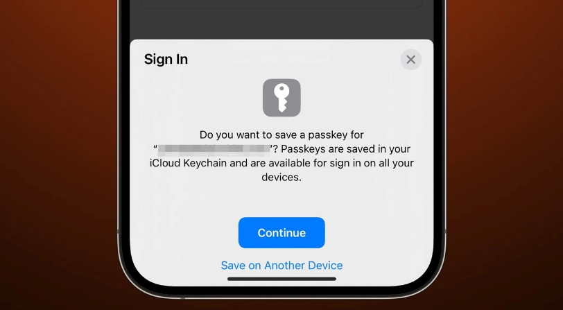 iOS 16 使用 Passkeys 实现无密码输入方法教程