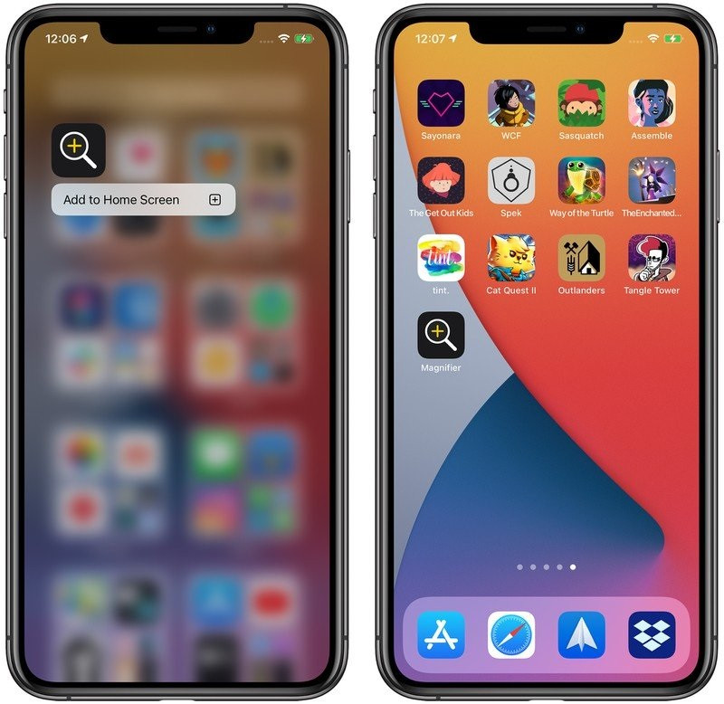 iOS 14 “放大器”功能全面改进：支持添加到主屏幕