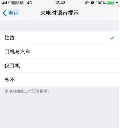 iPhoneXS来电语音提示开启方法