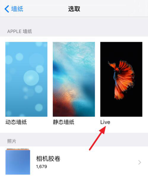 iPhone7如何设置Live动态壁纸