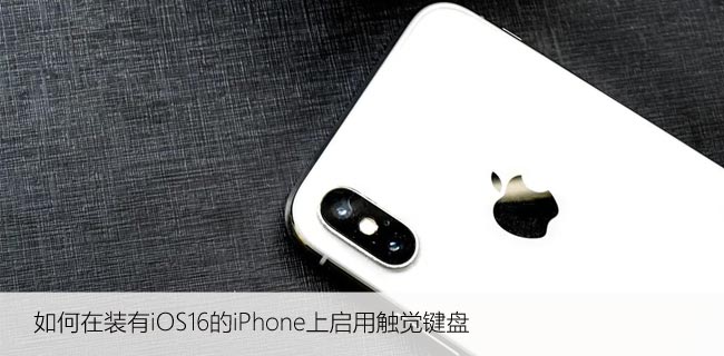 如何在装有iOS16的iPhone上启用触觉键盘