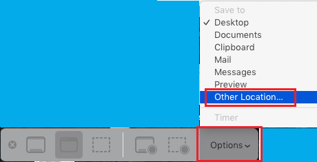 将屏幕截图保存到 Mac 上的其他位置