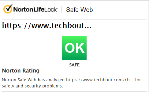 Norton Safe Web 上的 URL 安全