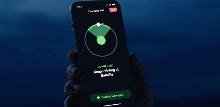 苹果iPhone14机型现可通过卫星发出紧急求救信号