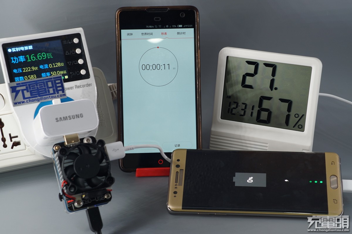 三星NOTE7充电全过程监测 附热成像仪图-果粉迷