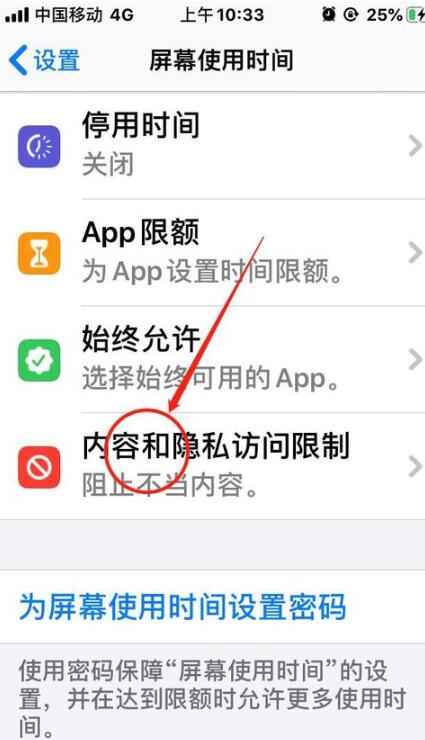 iOS13中禁止下载应用的方法步骤截图