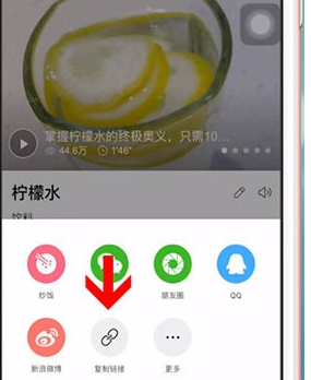 在简单搜索里复制链接的简单操作截图