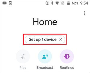 在 Google Home 应用中设置设备选项