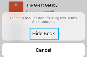 在 iPhone 弹出窗口中隐藏图书