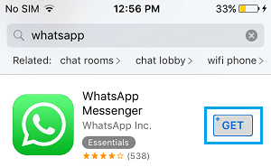 下载 WhatsApp 到 iPhone