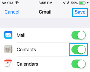 将 Gmail 联系人同步到 iPhone