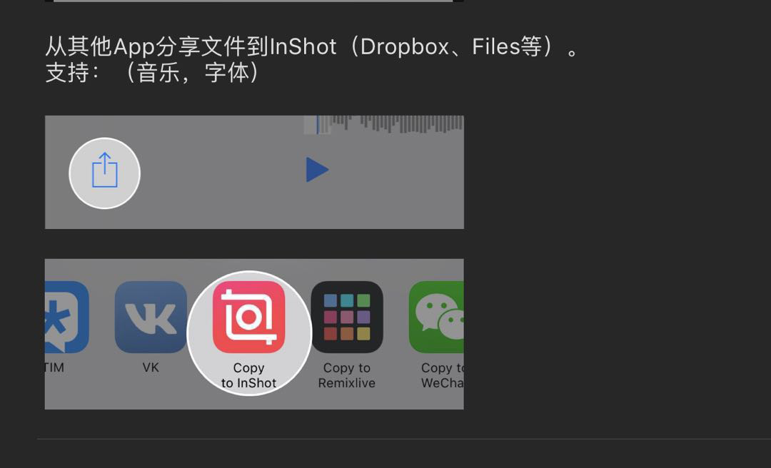 inshot导入音乐的详细操作截图