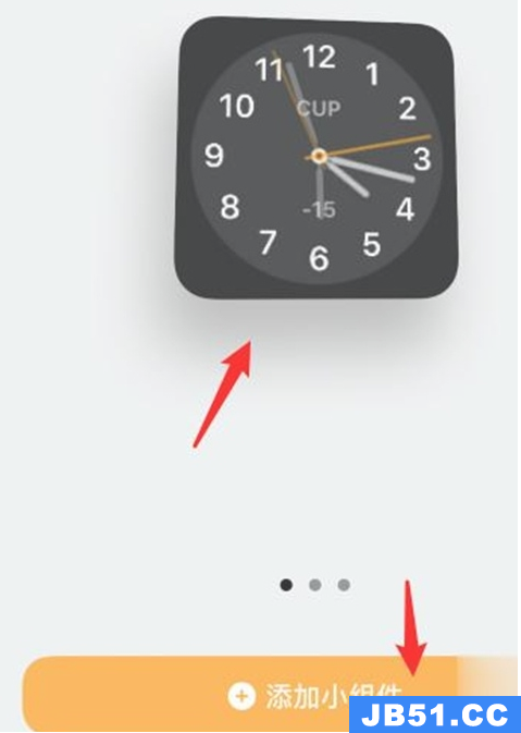 苹果手机时钟怎么添加小组件